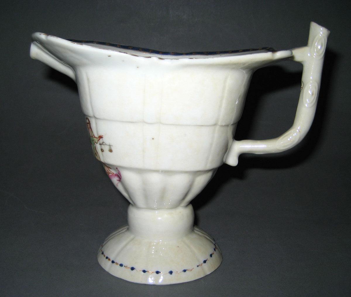 1963.0815.002 Porcelain Cream or Milk Jug side view