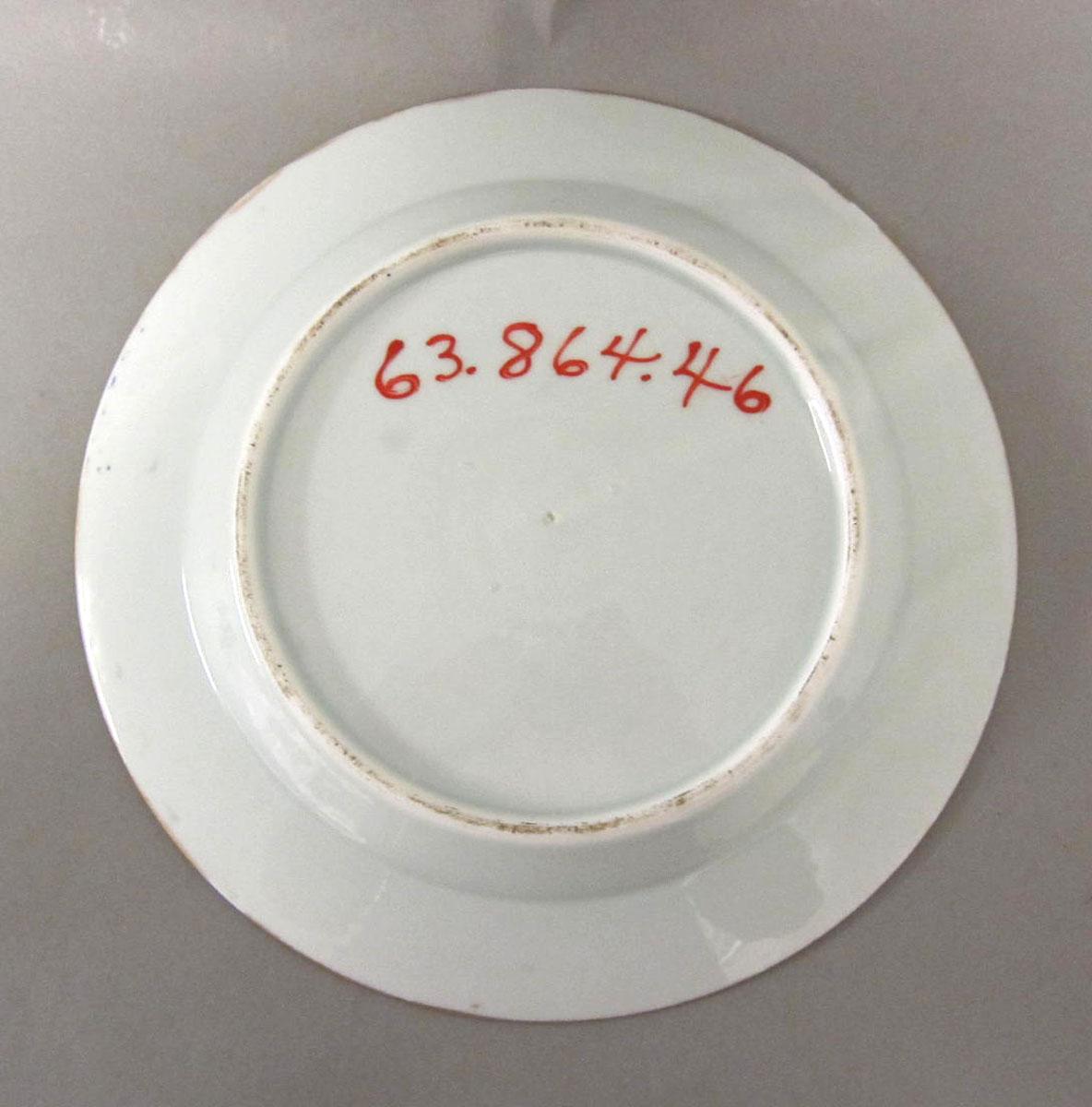 1963.0864.046 Porcelain plate underside