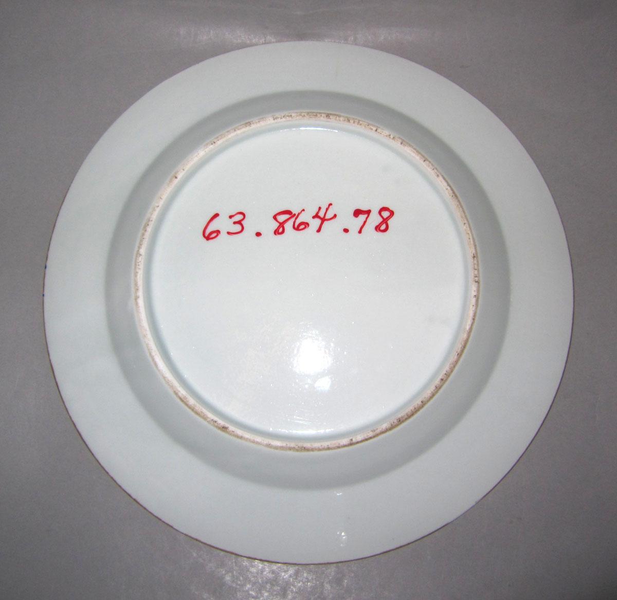 1963.0864.078 Porcelain plate underside