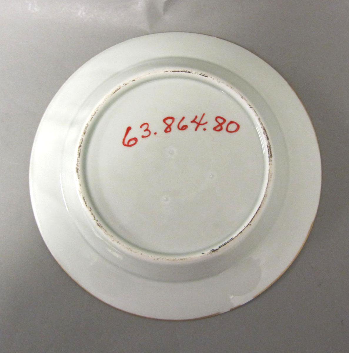 1963.0864.080 Porcelain plate underside