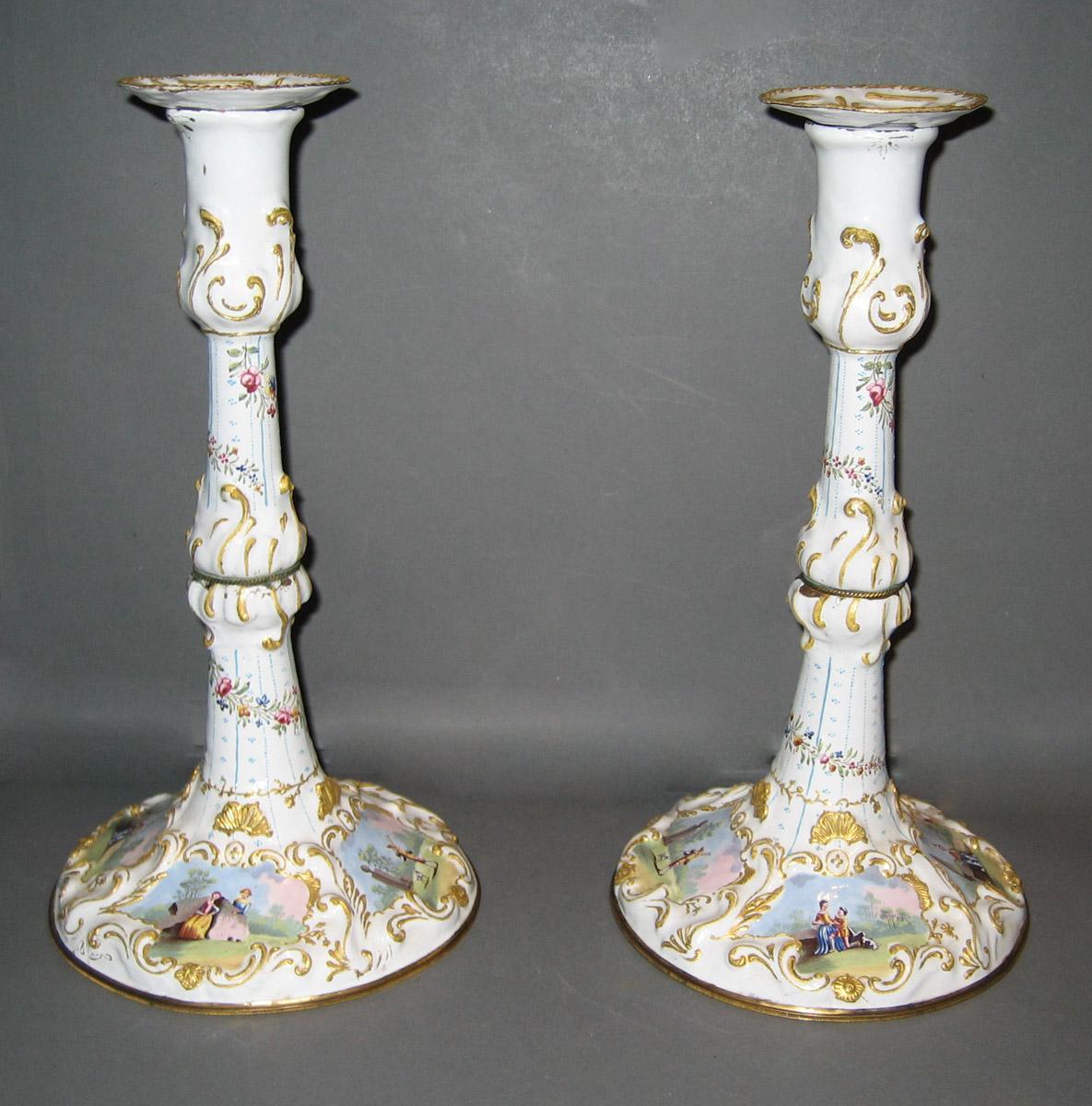 1963.0889.001 A, B and .002 A, B Candlesticks