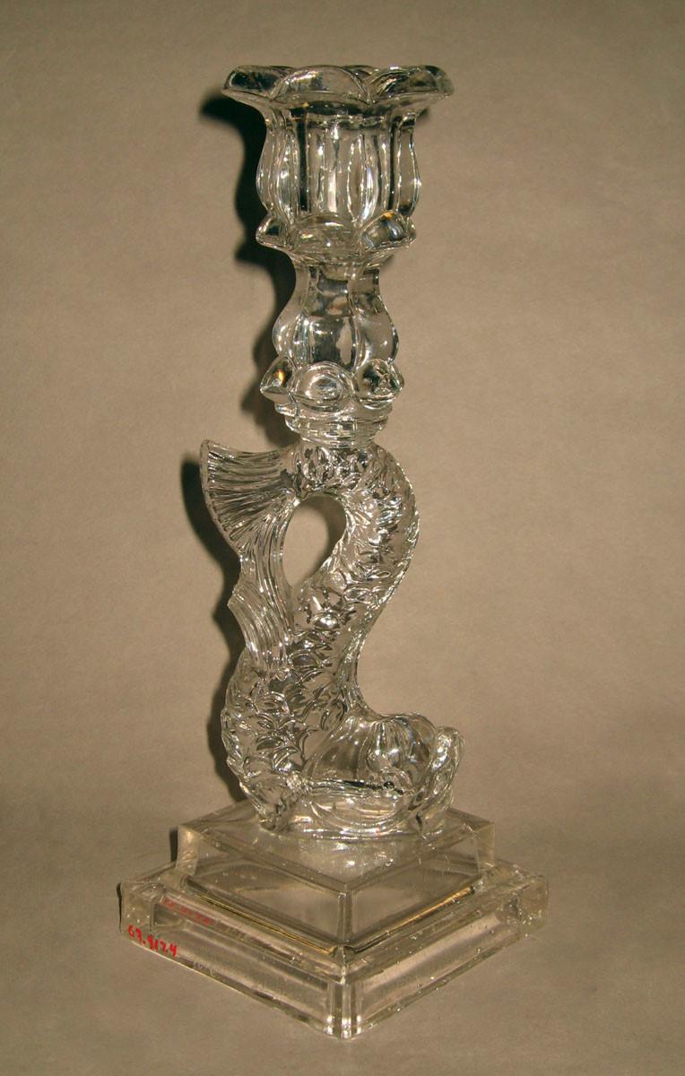 1963.0917.004 Glass candlestick, view 2