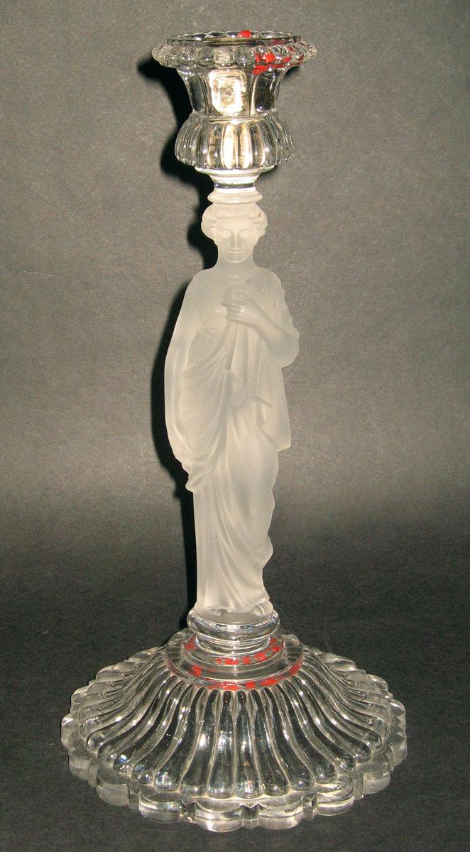 1963.0924.002 A, B Glass candlestick