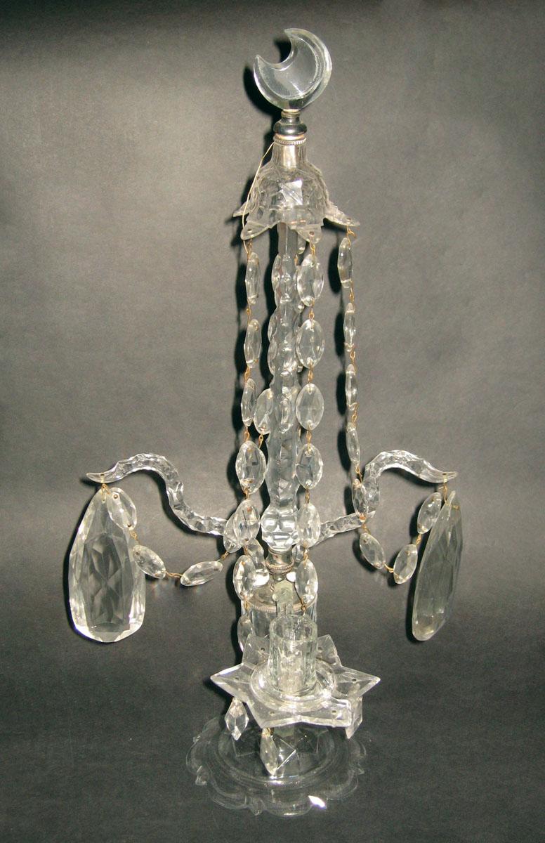1963.0934.004 Glass candelabrum
