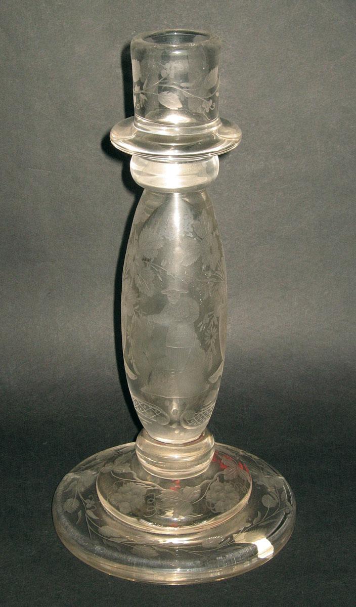 1963.0949.001 Glass candlestick