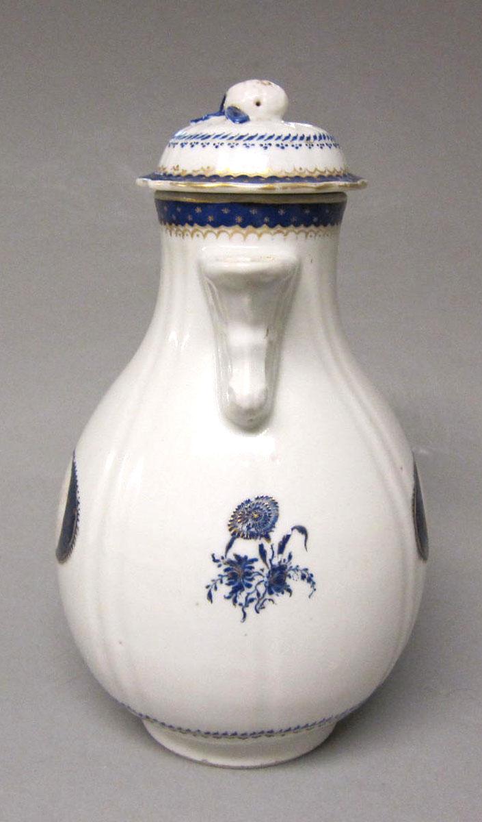 1963.0963 A,B Porcelain chocolate pot spout