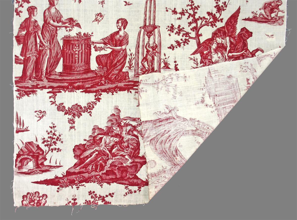 1964.0011.002 textile, printed folded corner
