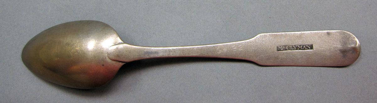 1964.0032 Silver spoon underside