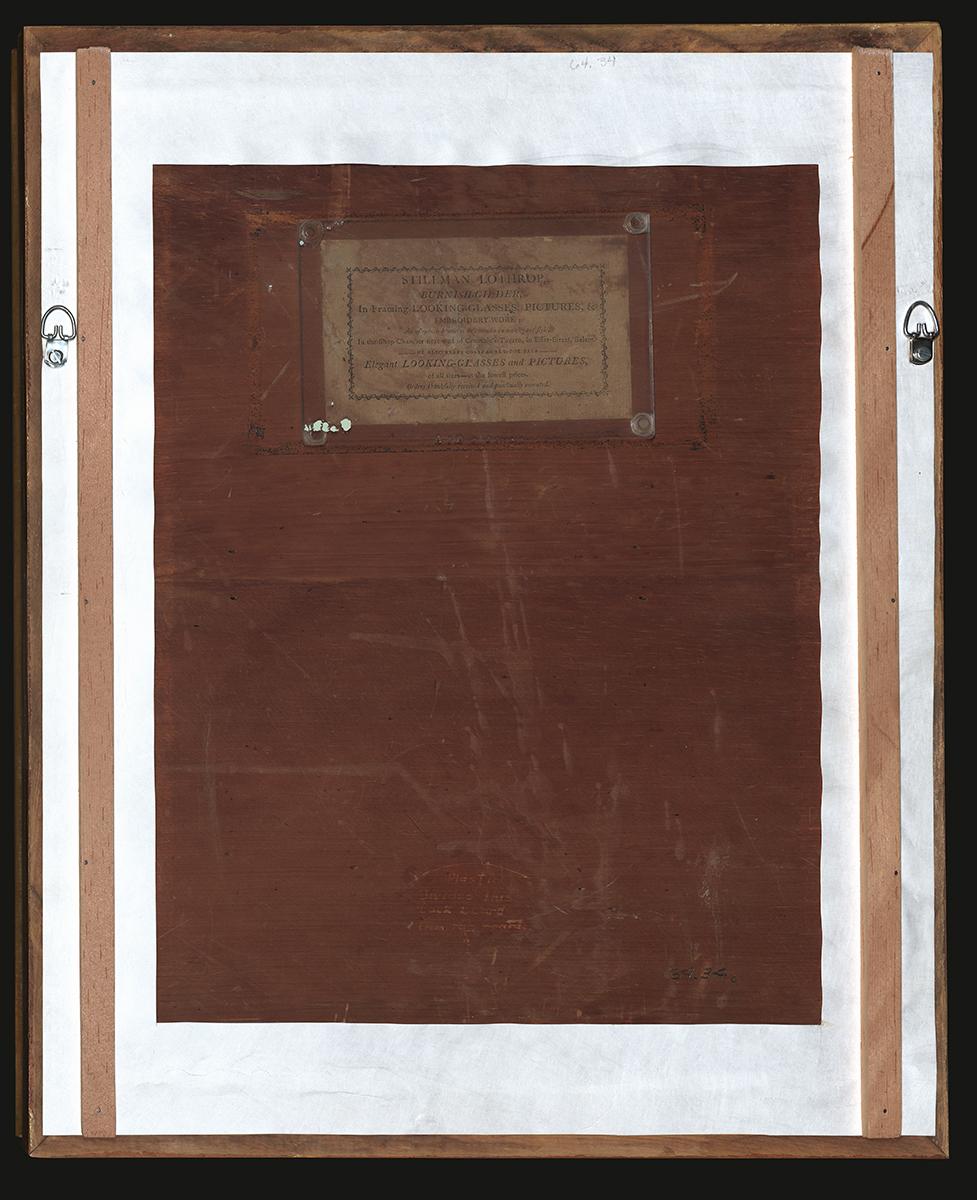 1964.0034 A Frame znd Backboard, Verso