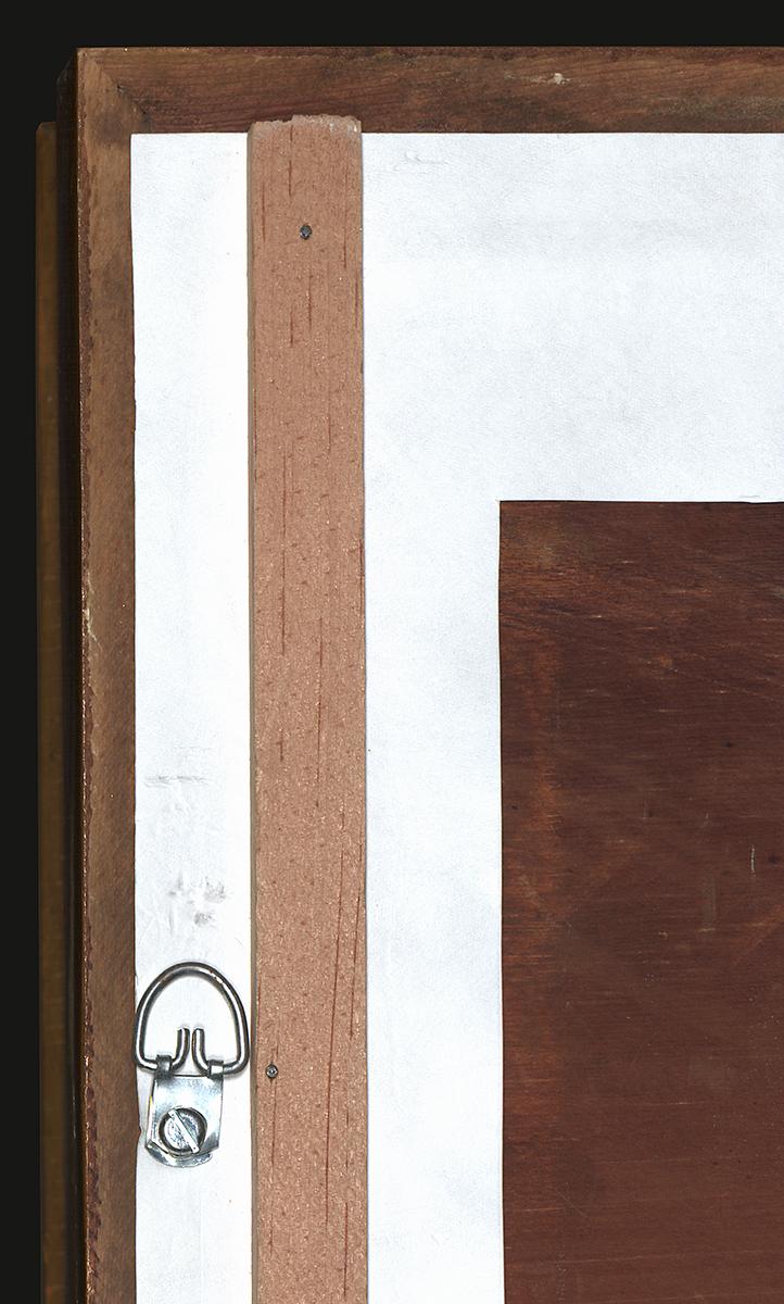 1964.0034 A Frame and Backboard, Verso Detail