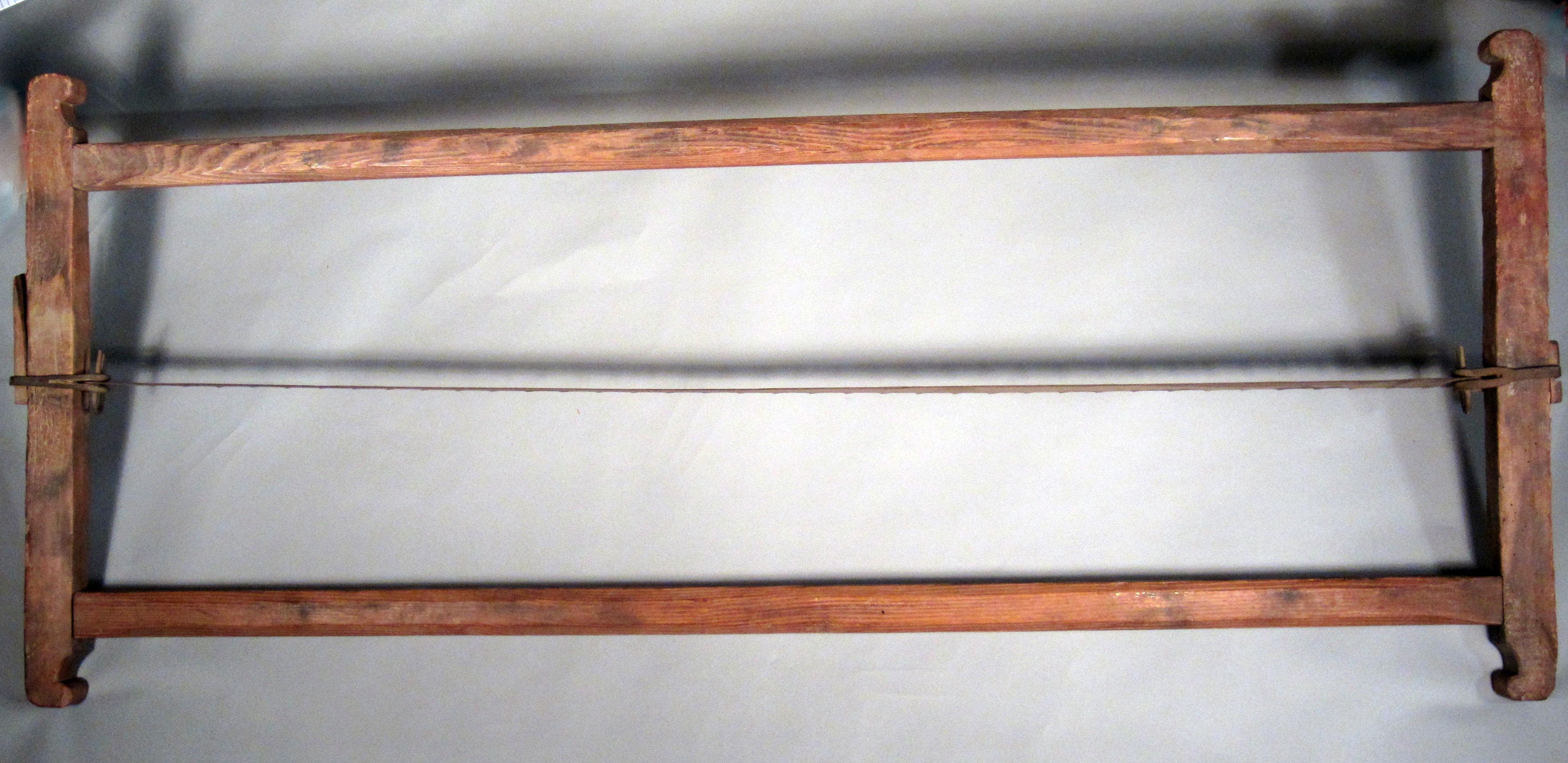 1964.0035 Framed pit saw, Side 1