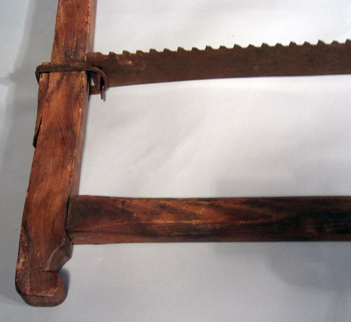 1964.0035 Framed pit saw, Frame detail 3