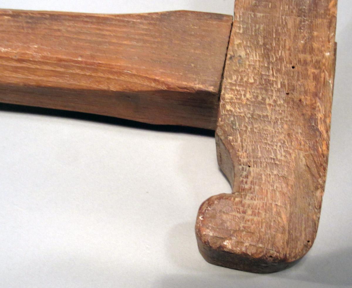 1964.0035 Framed pit saw, Frame detail 2