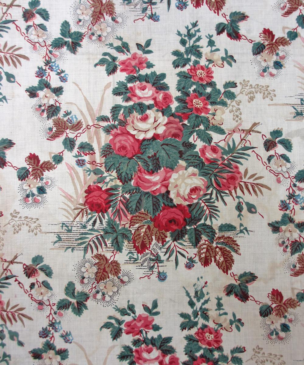 1964.0040 textile, printed detail