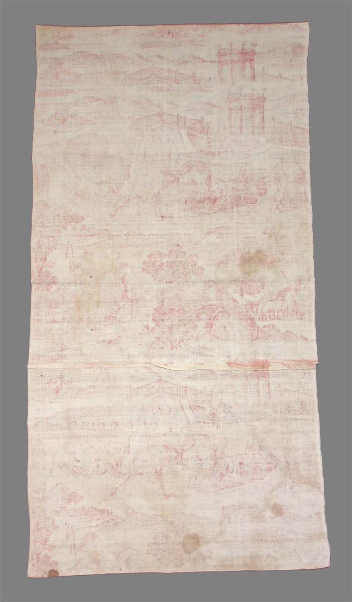 1964.0041 textile, printed reverse