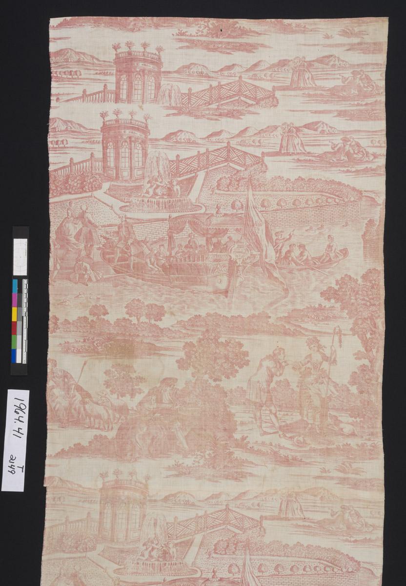 1964.0041 Textile, printed, detail 1