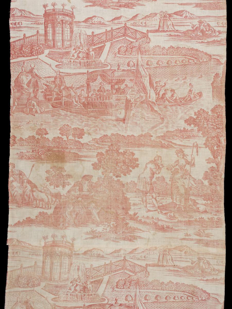 1964.0041 Textile, printed, detail 2