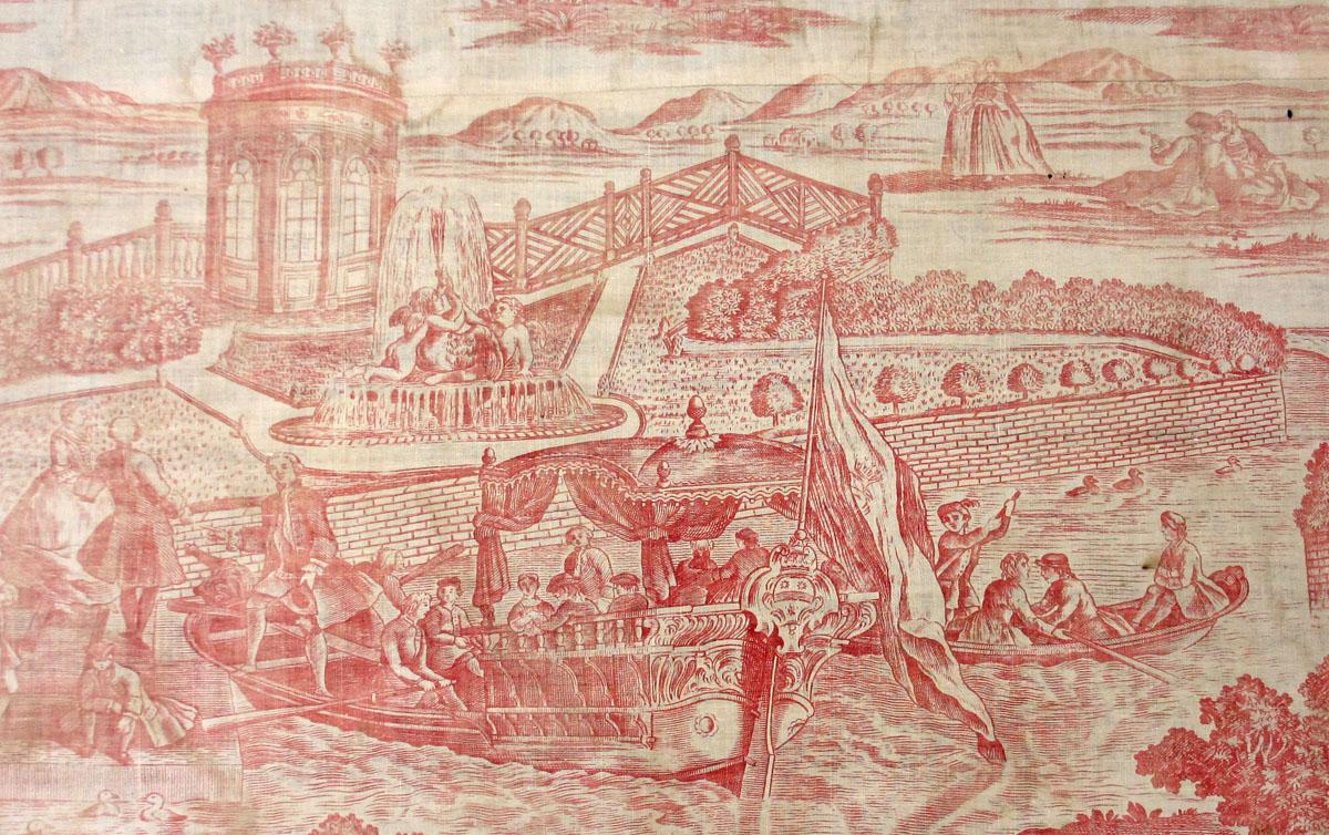 1964.0041 textile, printed detail