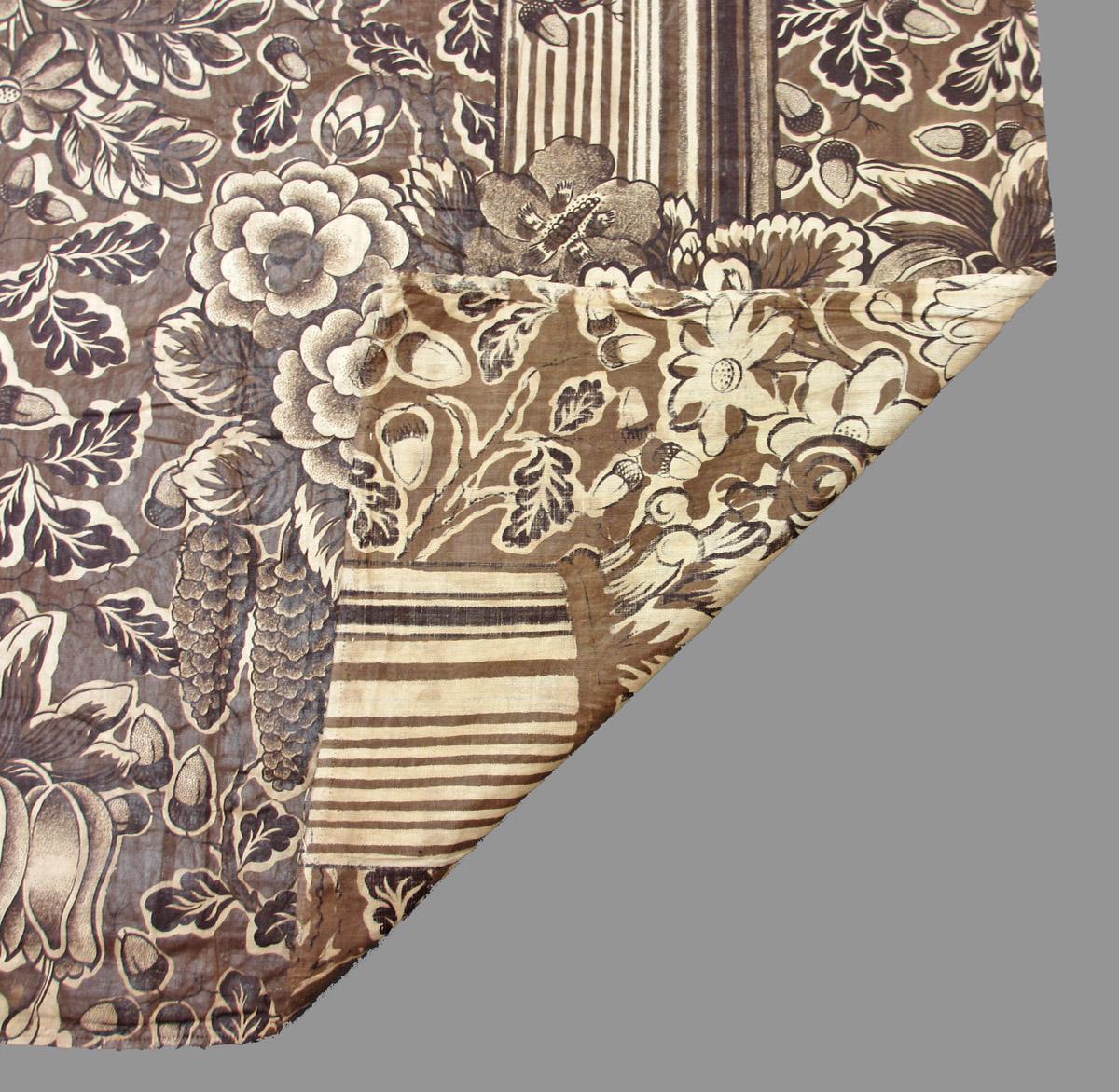1964.0042 textile, printed folded corner
