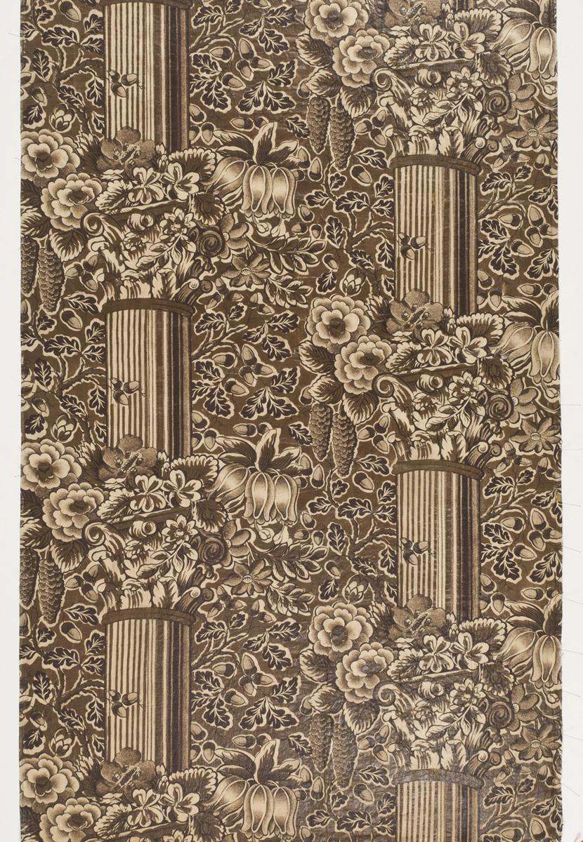 T1076 textile, printed design repeat
