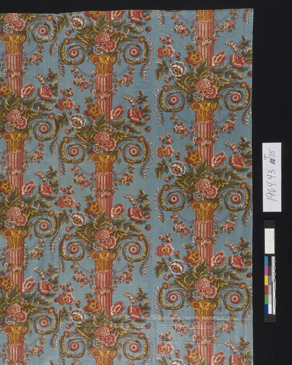 1964.0043 Textile, printed, detail 1