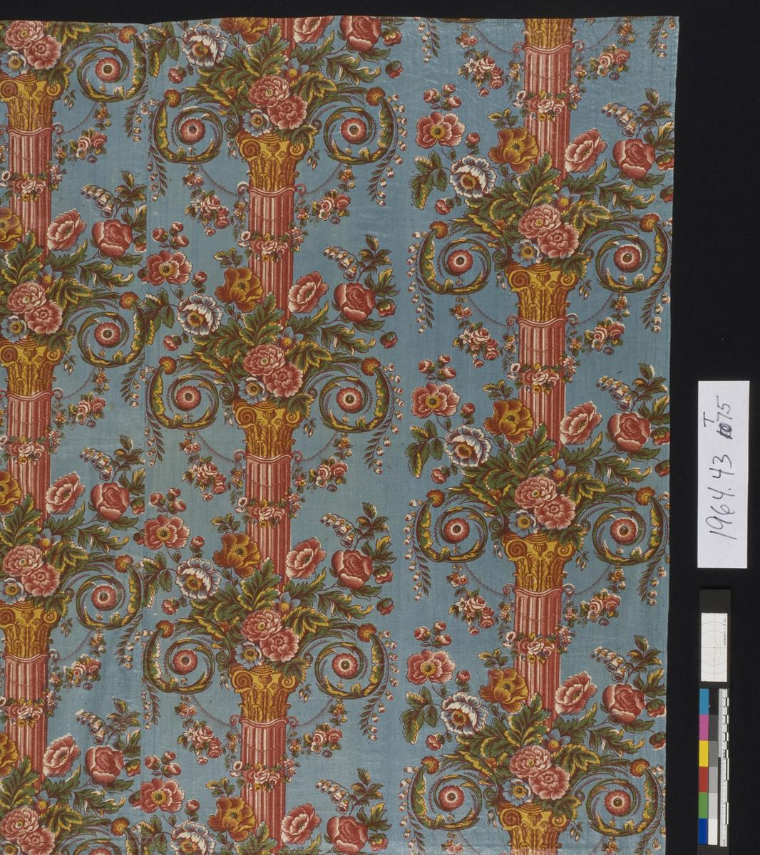 1964.0043 Textile, printed, detail 2