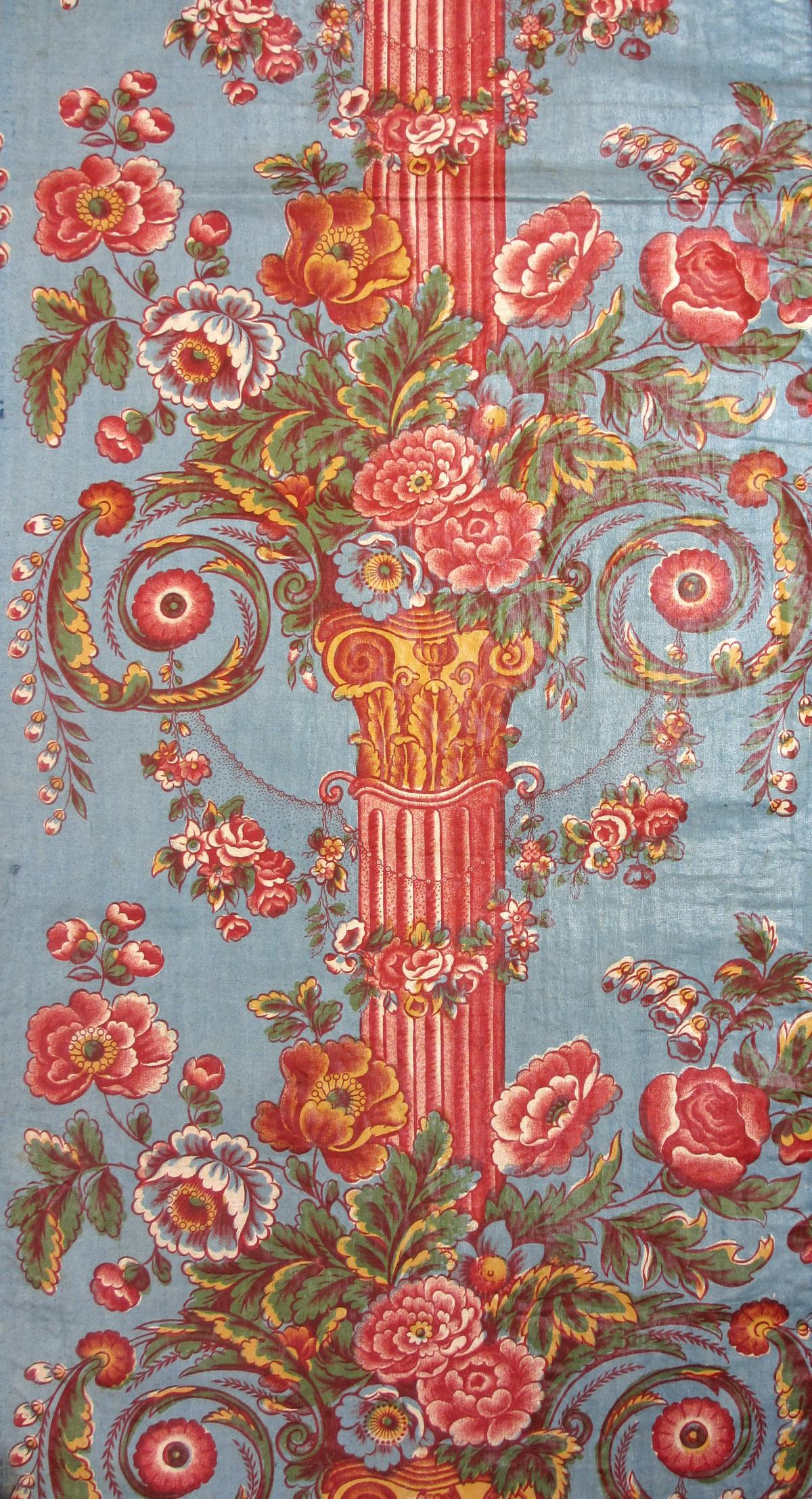 1964.0043 textile, printed detail 4