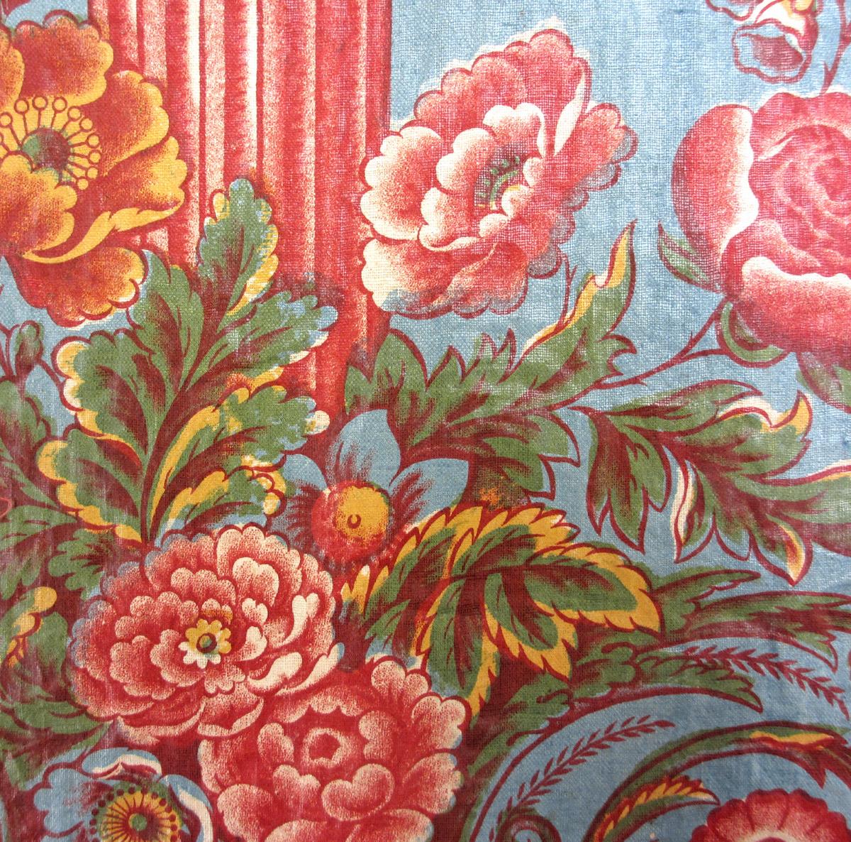 1964.0043 textile, printed detail 5