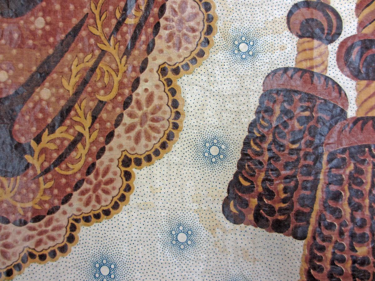 1964.0044 textile, printed detail 3