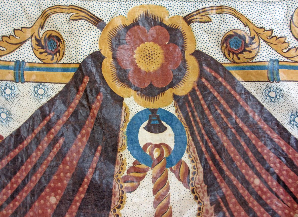 1964.0044 textile, printed detail 4