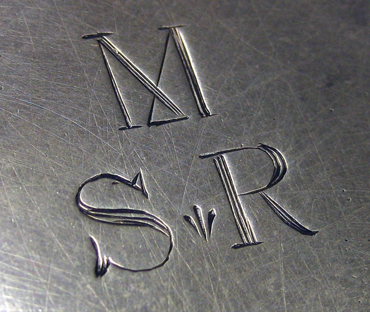 1964.0054 Silver Salver engraving