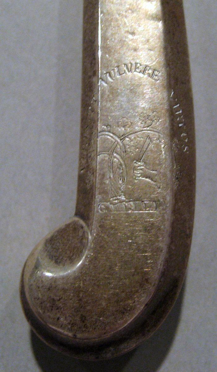 1964.0067.001 Silver Knife engraving