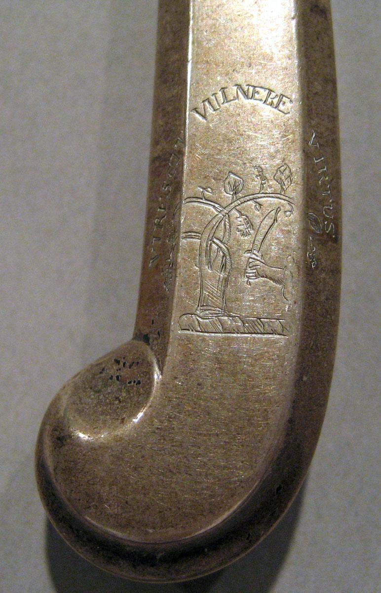 1964.0067.003 Silver Knife engraving