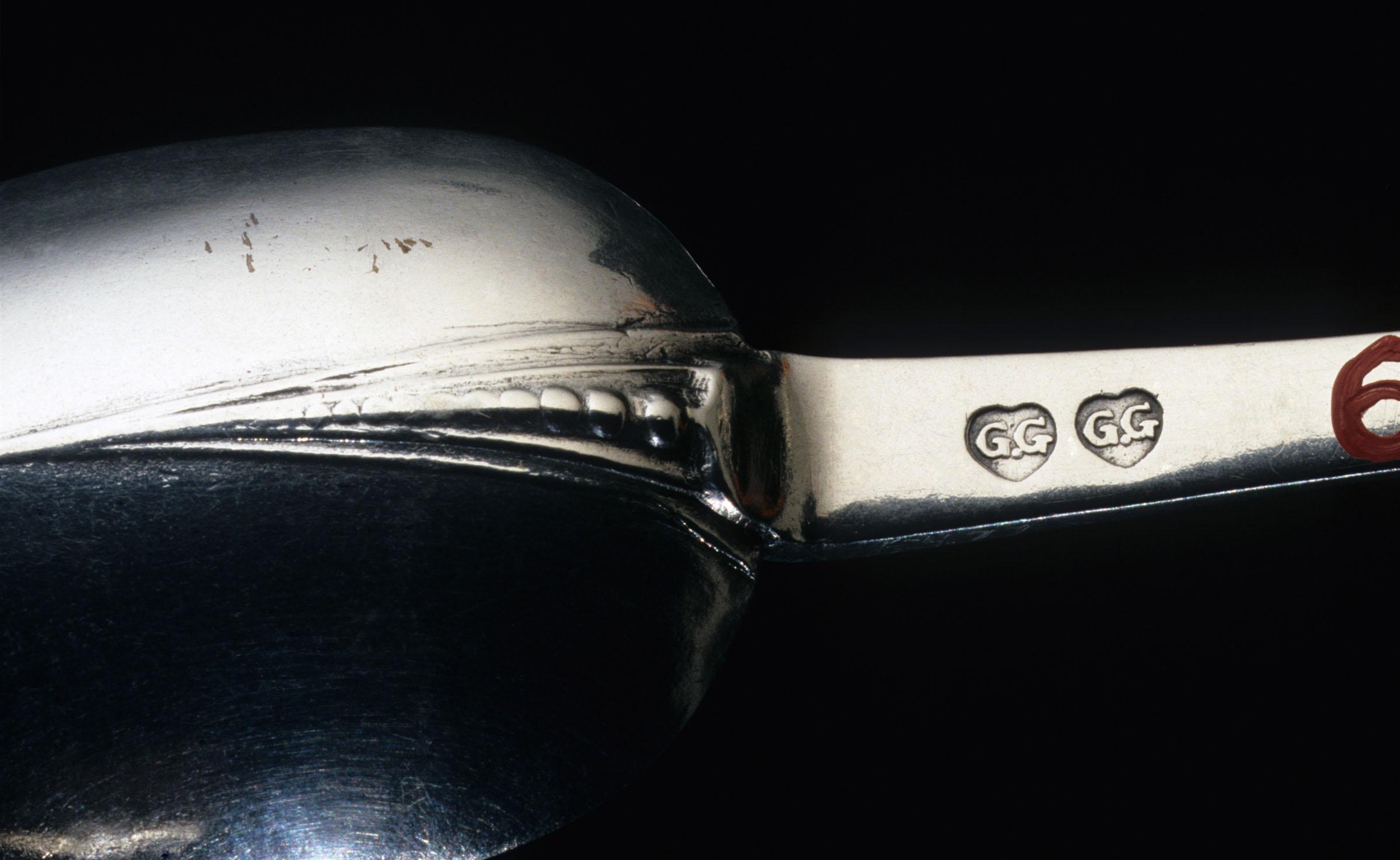 1964.0077 Spoon, Tablespoon, detail 1