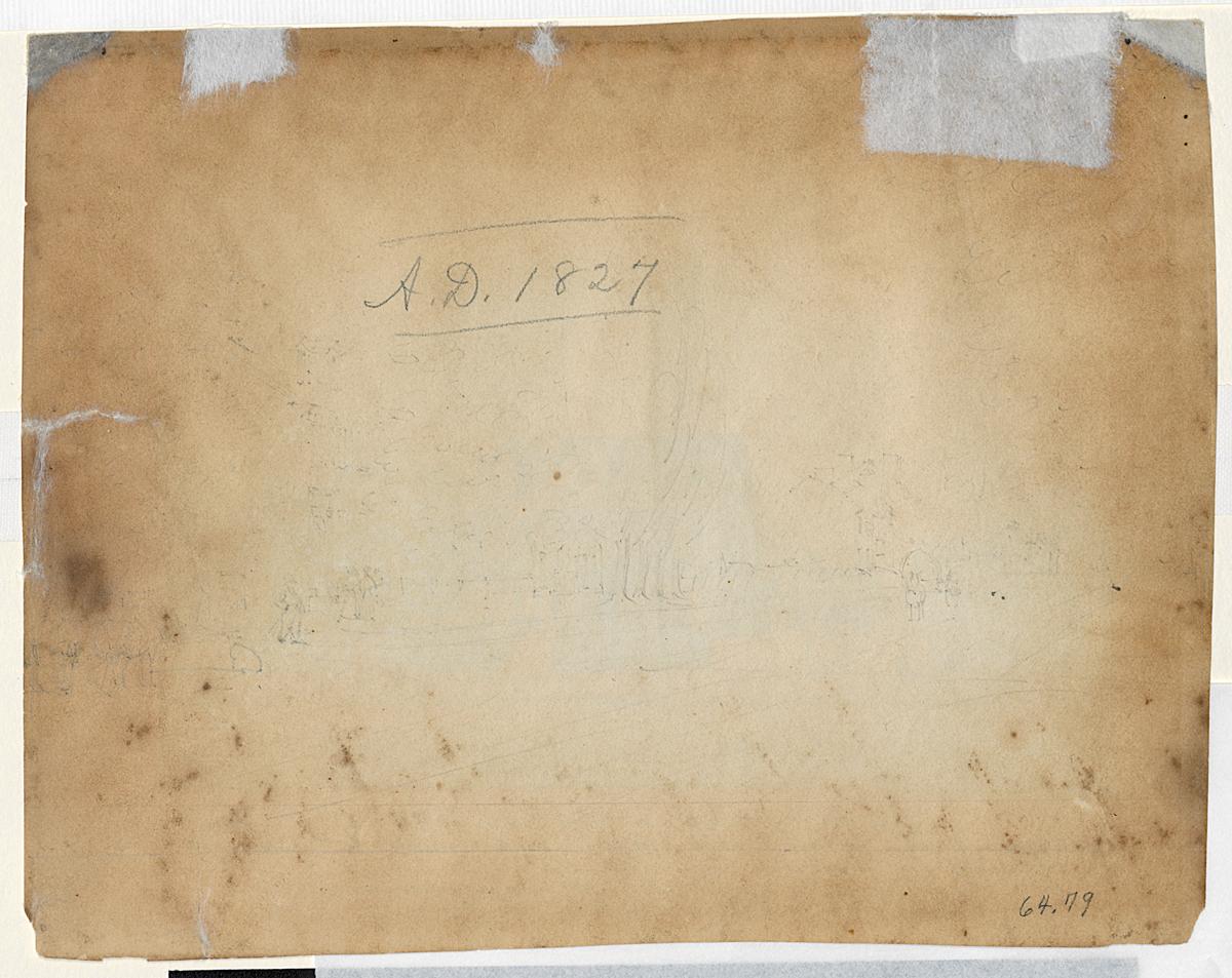 1964.0079 Watercolor, Verso