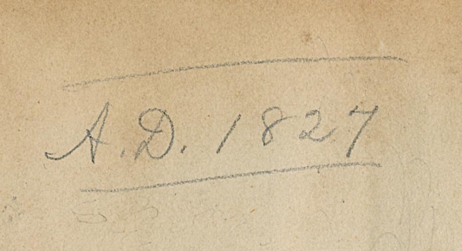 1964.0079 Watercolor, Verso, Detail 2