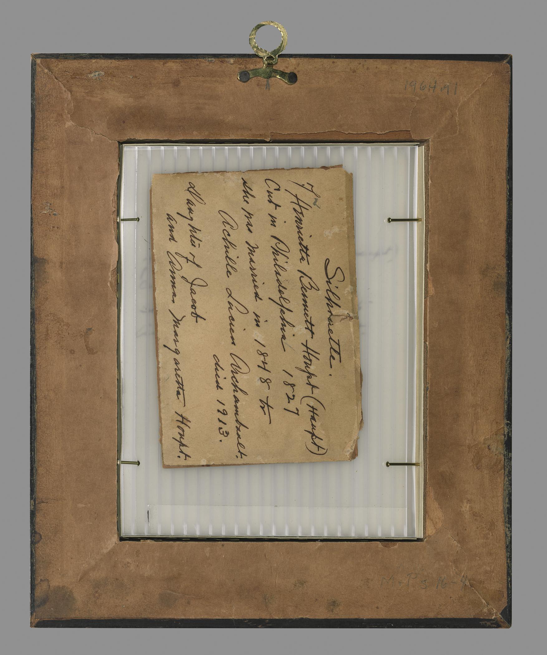1964.0091 Frame, view 1, reverse