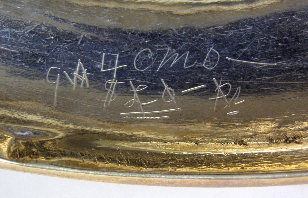 1964.0108.002 Silver Salt inscription 1