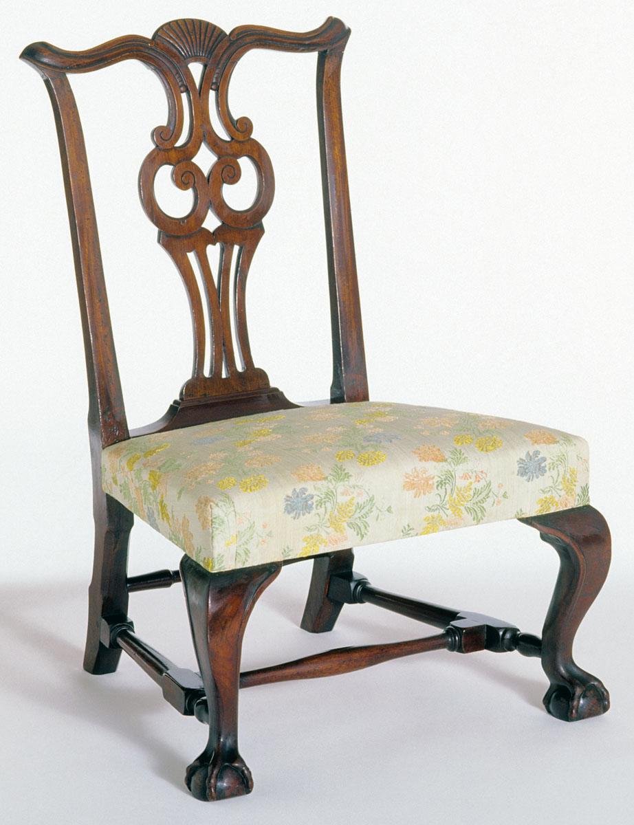 1964.0109 Chair, Slipper Chair, Slipseat, view 3