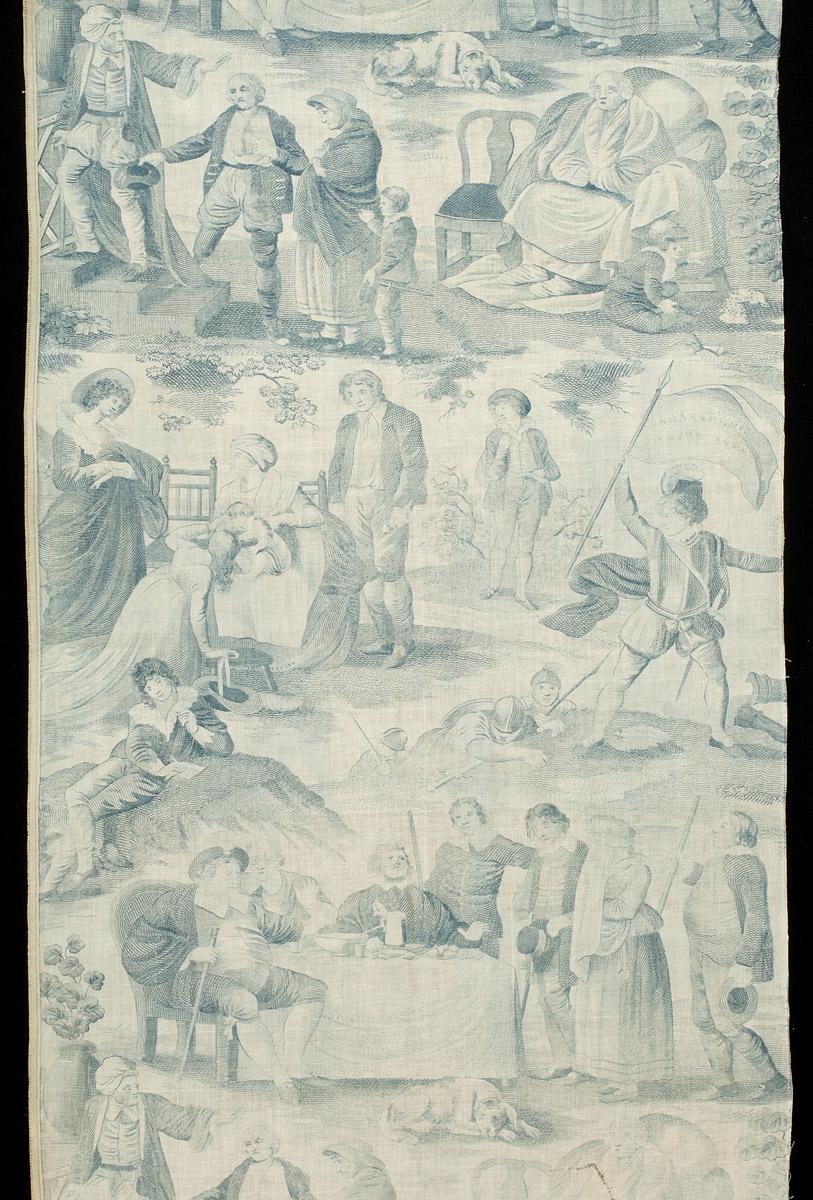 1964.0123 Textile, printed, detail 2