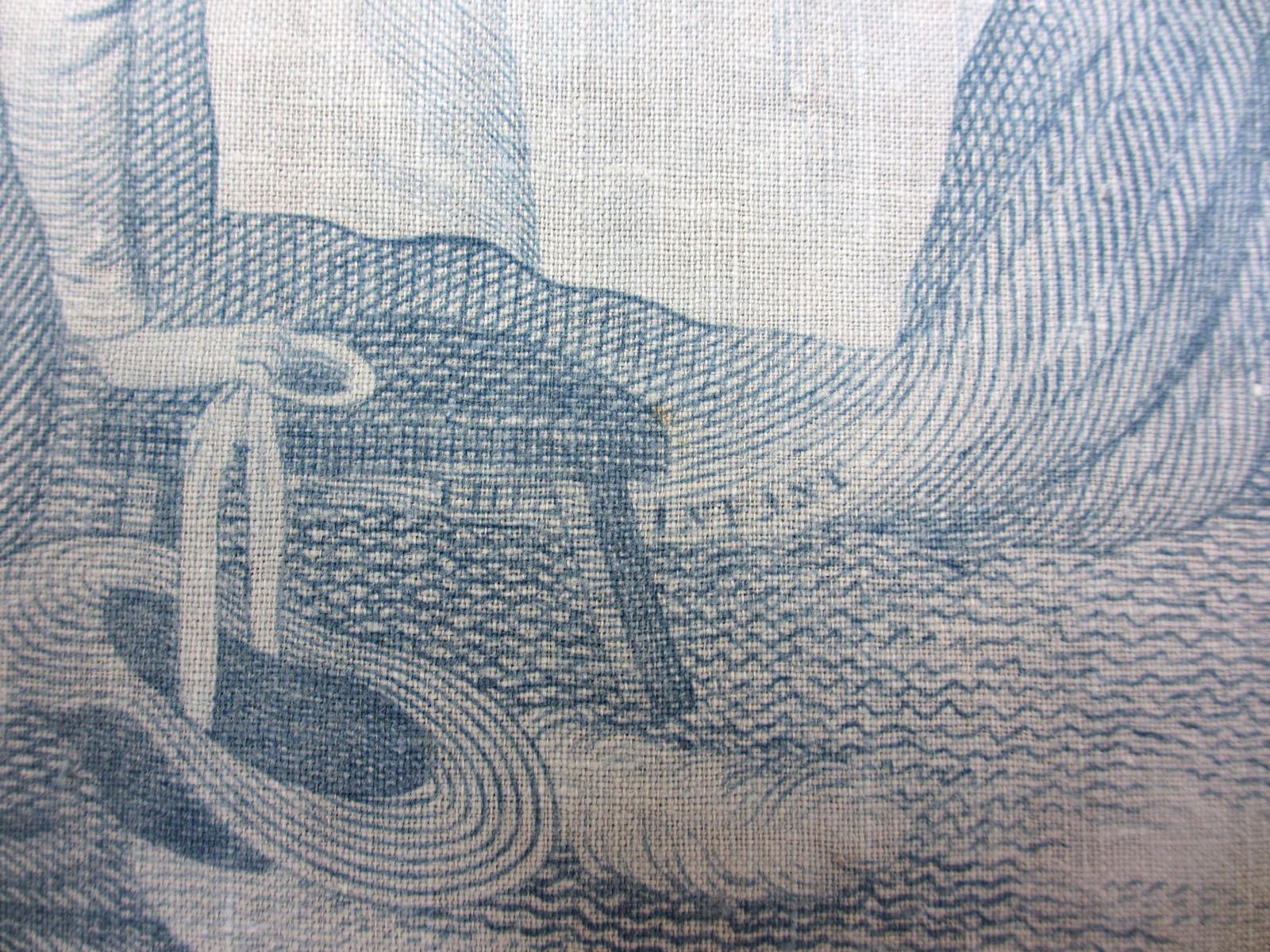 1964.0123 Textile, printed inscription 1