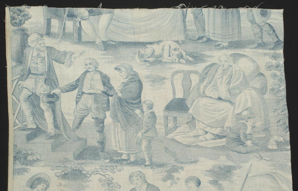 1964.0123 Textile, printed, detail 3