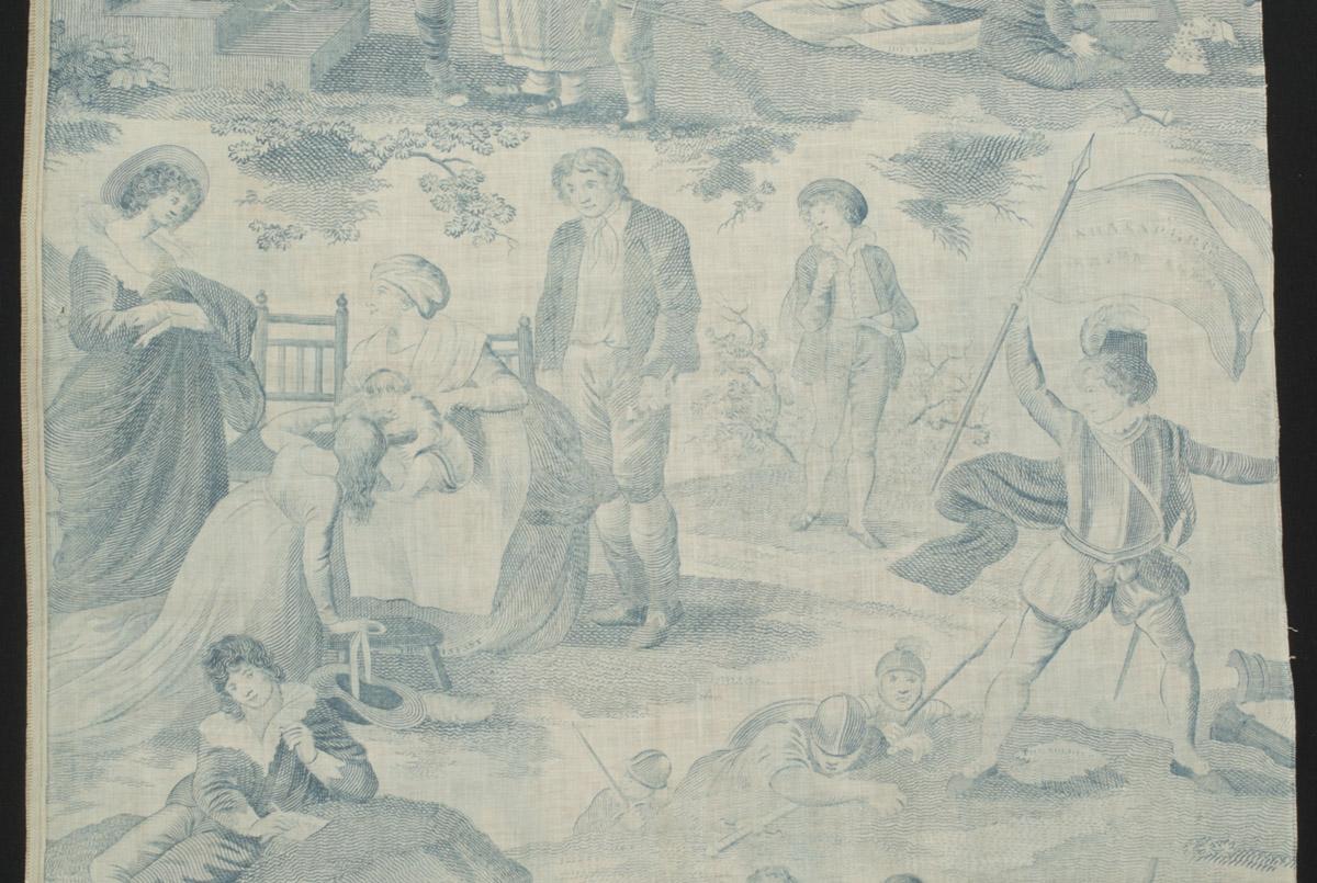 1964.0123 Textile, printed, detail 4