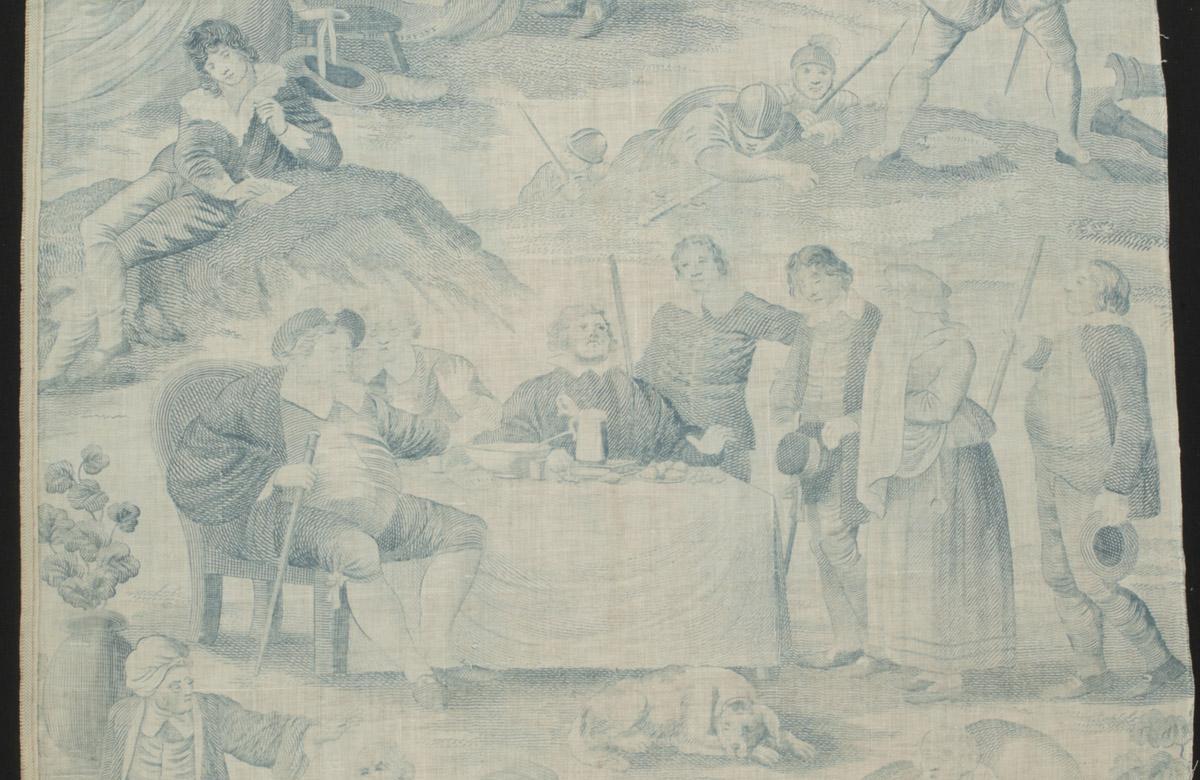 1964.0123 Textile, printed, detail 5