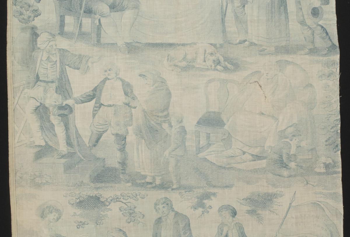 1964.0123 Textile, printed, detail 6