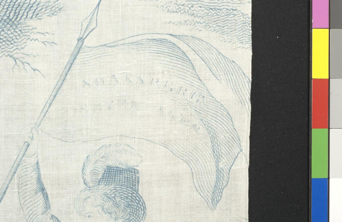 1964.0123 Textile, printed, detail 8