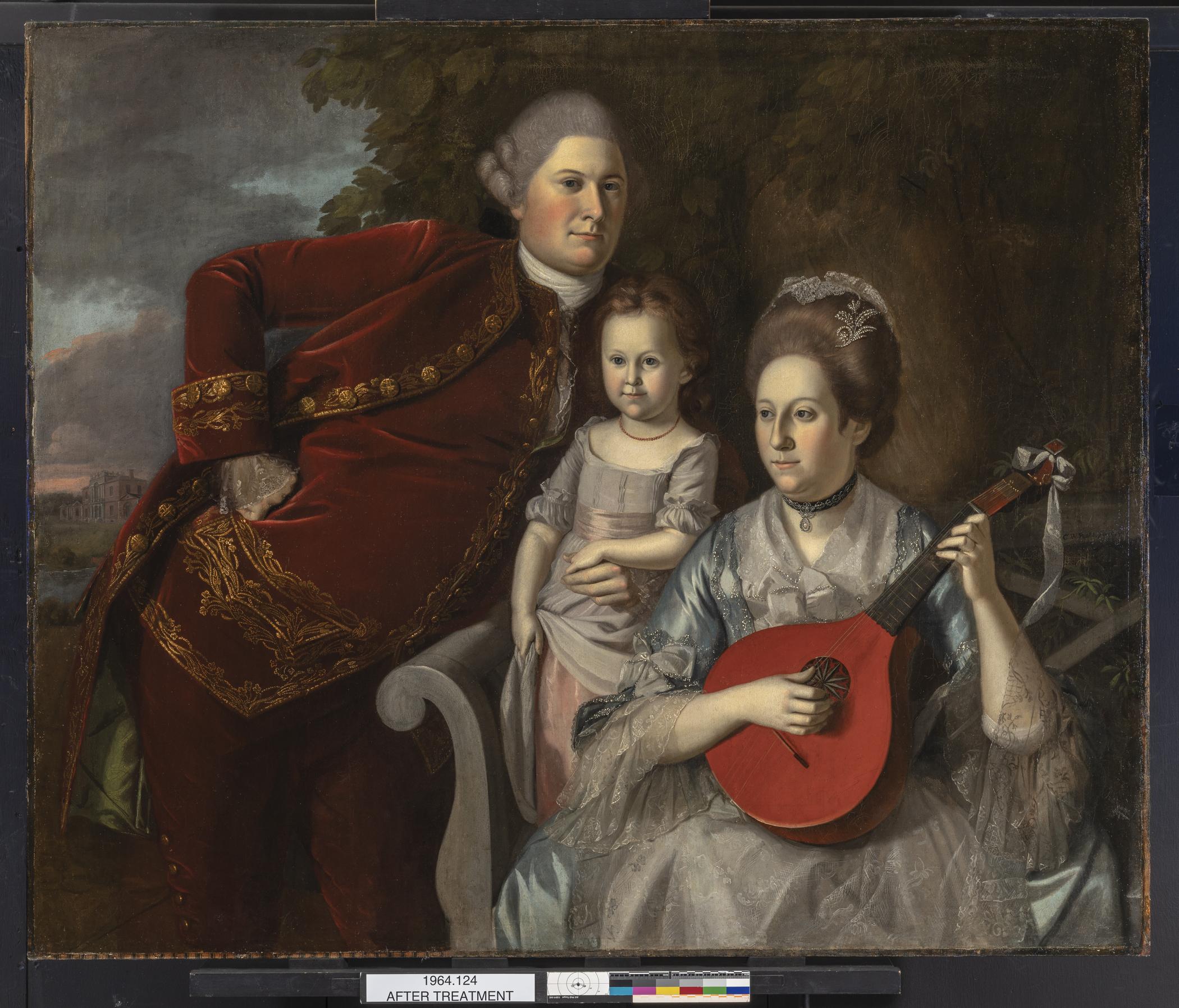 1964.0124 A Painting, view 1, after conservation treatment