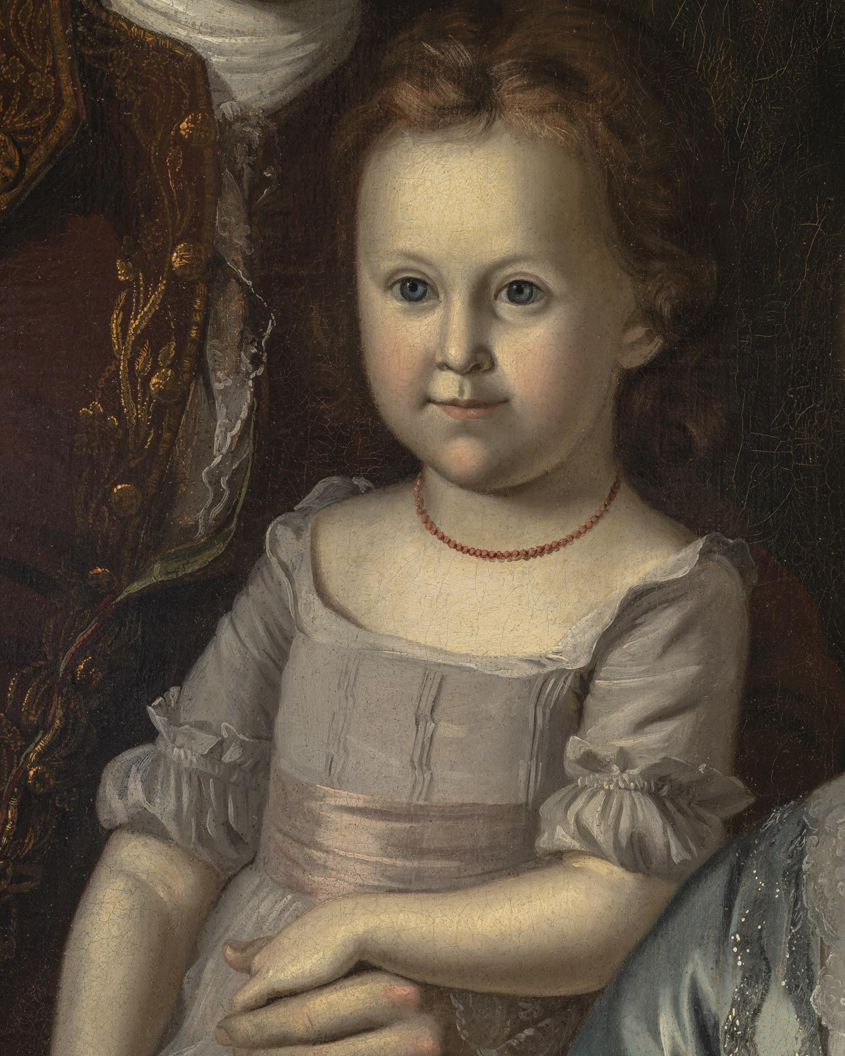 1964.0124 A Painting, detail 3, after conservation treatment