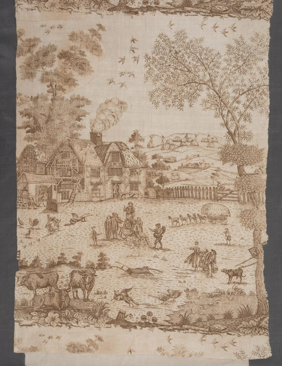 1964.0125 Textile, printed, detail 1