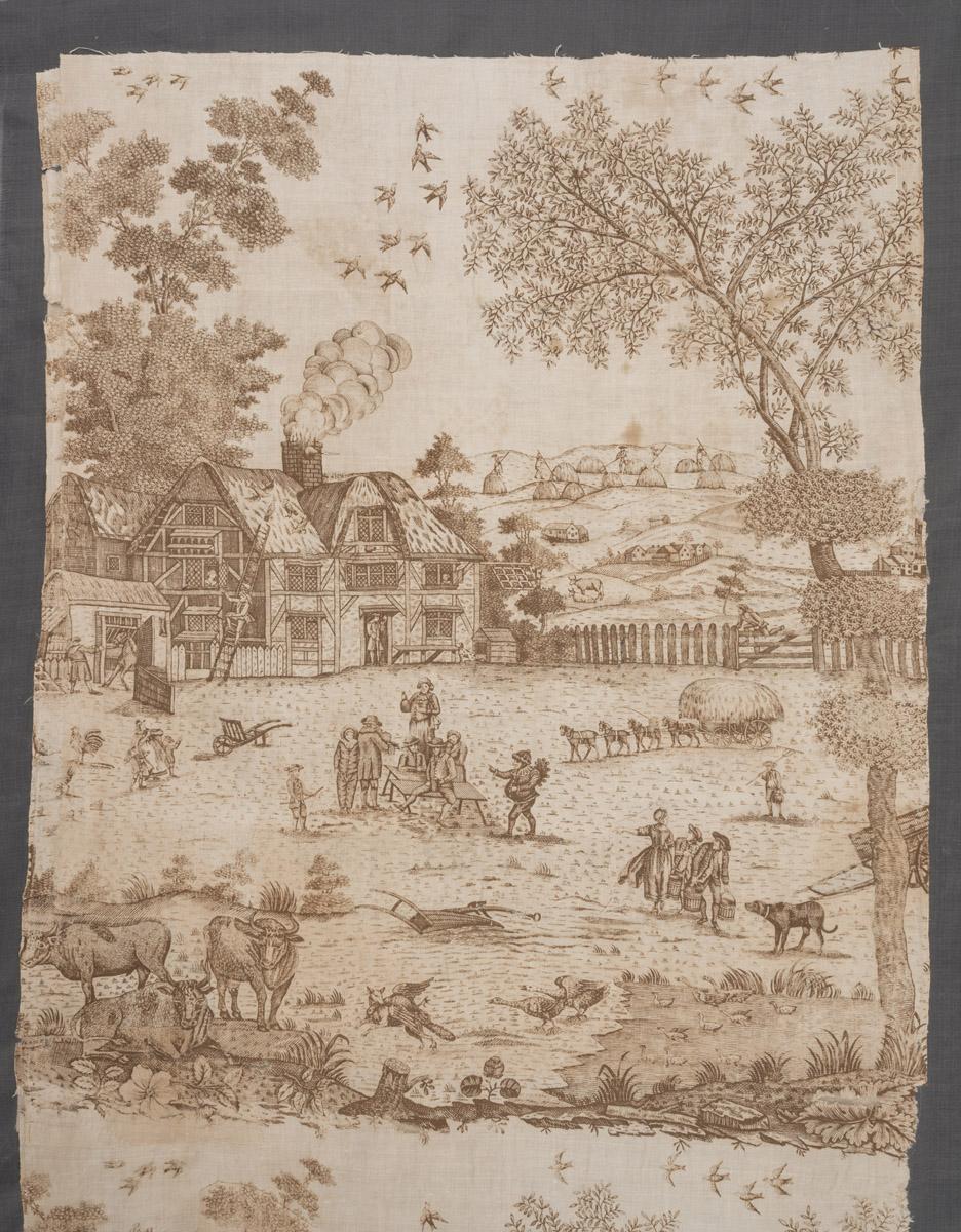 1964.0125 Textile, printed, detail 2